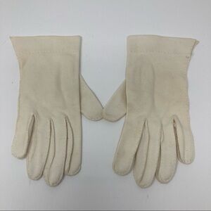 Vintage cotton hand stitched gloves size 7 1/2